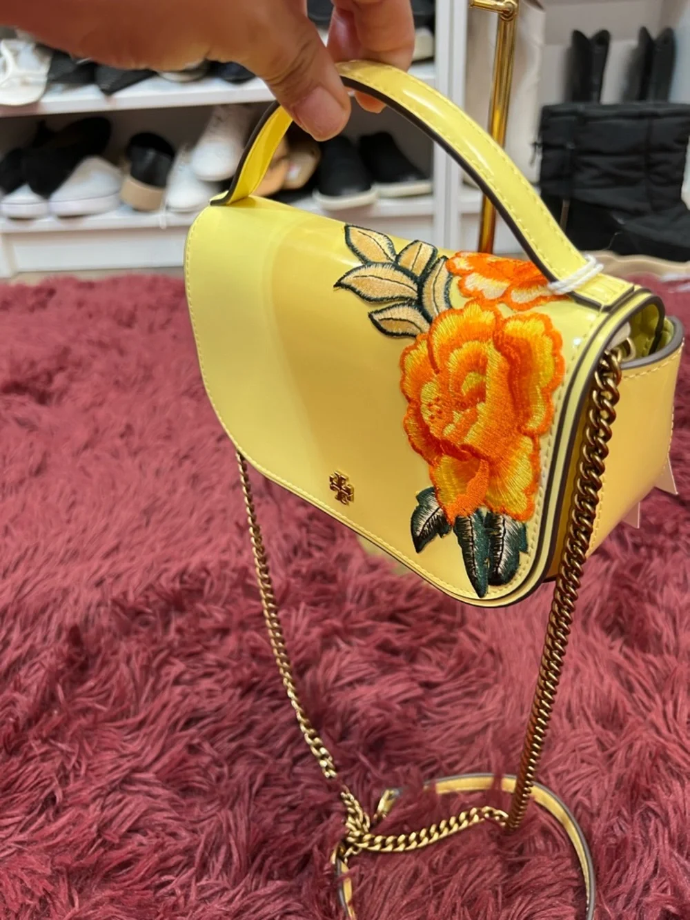 🔥🔥 Tory Burch brand new 2 way bag with beautiful embroidery - Picture 8 of 12